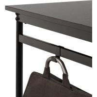 Tresa 140 נ60 cm, escritorio negro de metal con almacenamiento y soporte para monitor, Escritorio con acabado espresso, Mesa para ordenador, Montaje sencillo - details 3