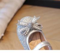 Zapatos de cuero para niñas, calzado de vestir versátil con lazo y cuentas de fondo suave, estilo princesa a la moda, novedad de otoño, 2024 - details 13