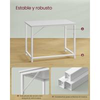 Mesa de Trabajo Pequeña Industrial Ideal para Teletrabajo, Estudio, Dormitorio 60 x 135 x 76cm - details 37