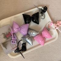 Llavero De Goma PU Con Borla Para Niñas Decoración De Cadena De Mochila Y2K Encanto De Goma Acrílica Adorno De Bolso - details 2