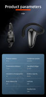 VAORLO-Auriculares deportivos inalámbricos por Bluetooth, cascos con conducción ósea, sin dolor, con pantalla LED - details 9