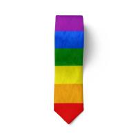 Corbata informal de 8cm con diseño de arcoíris, corbata estrecha, suave y colorida, ajustable, atada a mano, para hombre, Unisex - details 28