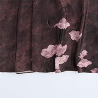 - Falda midi nueva de otoño con textura estampada elegante estilo retro para mujer - details 8