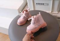 Kids Boots for Girl Fashion Korean Style Breathable Children Short Ankle Boots Non-slip Glitter Thick Bottom Girls Leather Boots - details 9