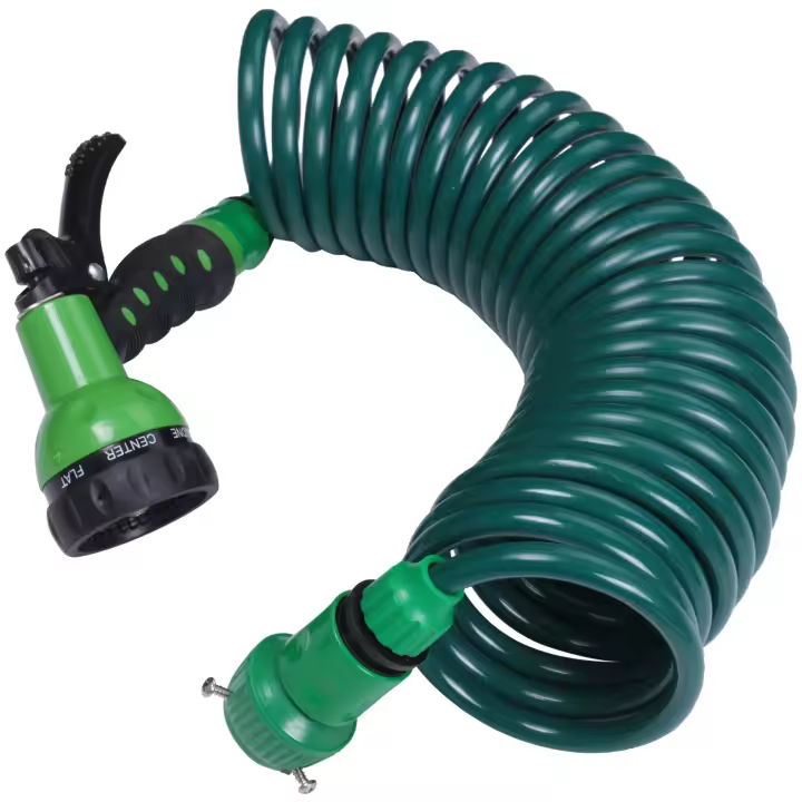 Manguera telescópica de tubo de resorte para jardín EVA, rociador de agua multifuncional de plástico para lavado de coches, para jardín - 1