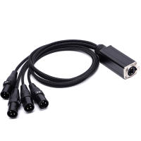 RJ45 a Audio Snake 4 canales 3 pines XLR Cable divisor de ruptura de red múltiple - details 1