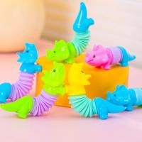 Juguete de Alivio de Estrés de Dinosaurio Telescópico Colorido 20Pc Transformación de Tubo para Fiesta de Cumpleaños, Boda, Regalo de Pinata de Invitados - details 2