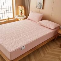 Funda de colchón acolchada suave de algodón puro, Protector de almohadilla de cama personalizado, antibacteriano, tamaño King, no incluye funda de almohada - details 27