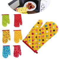 Guantes de algodón resistentes al calor, manoplas gruesas con aislamiento para microondas y horno - details 6