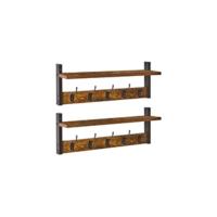YMYNY Estantería Escalera, Estantería de 5 Niveles, Librería de Pie para Sala Estantería de Almacenaje, para Sala de Estar, Oficina, Dormitorio, 40 x 30 x 178CM, Marrón Rústico HBC015H - details 13