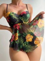 Bikini de diseño para mujer, conjunto de 2 piezas, traje de baño de cintura alta, adelgazante, ropa de playa Vintage con Push-up, 2023 - details 1