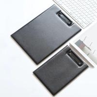 Portapapeles plegable A4 A5, color negro, con hebilla de Clip, carpeta de archivos para conferencias, almohadilla de escritura de cuero PU ultrasuave, suministros de oficina, 1 Uds. - details 12