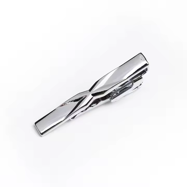 Nuevo Clips para corbata clásicos simples de 4cm, accesorios de Pin diario de Metal para hombre, regalo - 1
