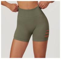 Pantalones de Yoga Deportivos sin Costuras Cintura Alta, Levantamiento de Cadillas, Transpirables para Entrenamiento Material de Nylon - details 3
