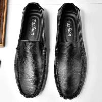 Zapatos náuticos cómodos de cuero de alta calidad de marca clásica informal para hombre a la moda de primavera y otoño - details 7
