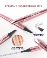 Lápiz de Cejas Líquido Impermeable Punta de Garra Marrón Oscuro Herramienta de Maquillaje de Dibujo Fino para Belleza - details 5