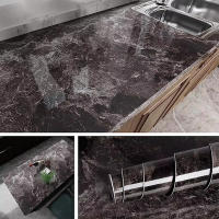 Pegatina de Pared de Mármol Vinílico Papel Tapiz Adhesivo Impermeable para Baño, Cocina, Armario - details 12