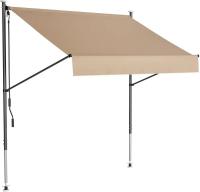 Toldo balcón toldo retráctil abrazadera toldo jardín protección solar retráctil sin perforación resistente a los rayos UV 200/250/300x120cm - details 1