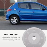 Tapa de tanque de combustible de acero inoxidable, cubierta de caja de Gas, accesorios de estilo de coche para Peugeot 206 207 CITROEN C2 - details 5