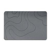 Alfombra de baño de piedra de diatomea Alfombra antideslizante para puerta de inodoro, estera de ducha de piedra de diatomea de secado rápido, alfombra absorbente de diatomea para interior - details 16