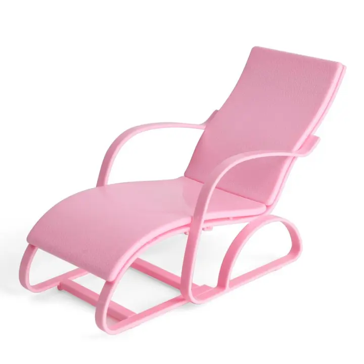 Silla de playa plegable para salón, Banco de jardín, accesorios de juguete, muebles para casa de muñecas - 1