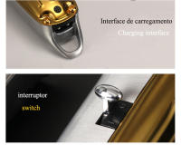 Kemei-cortadora de pelo eléctrica totalmente de metal para hombre, máquina de corte de barba profesional, recargable, para barbero - details 7