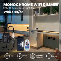 Tira de luces LED COB de 220V, 288led/m, luz de neón con WIFI, Control remoto de 23 teclas, 3000K, 4000K, 6000K, Kit de enchufe de alimentación de la UE - details 11