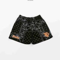 Pantalones cortos deportivos para hombre, Shorts de secado rápido, transpirables, informales, de baloncesto, con flores de anaca - details 4