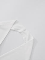 Vestido corto ajustado sin mangas con espalda descubierta, encaje y lazo en la cuello para mujer D25DS148 - details 15
