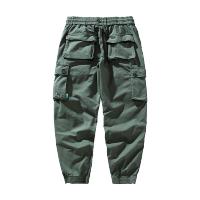 Nuevos pantalones deportivos sencillos y lisos para hombre, moda para actividades al aire libre, pantalones para correr con múltiples bolsillos, pantalones Cargo informales y versátiles para otoño e invierno - details 2