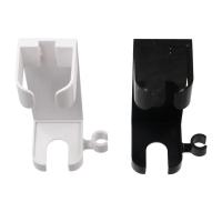 Soporte de plástico para alisadores de pelo, soporte blanco sin perforación para rizador de pelo, soporte de rizador para salón montado en la pared, ahorro de espacio - details 3
