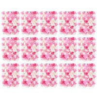 Loohacp-Planta Artificial de seda rosa para pared, alfombrilla para césped, 40x60 cm - details 0
