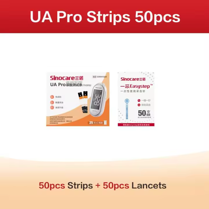 Medidor de ácido úrico Sannuo Safe UA Pro usado para el dispositivo de prueba de gota Monitor de ácido úrico doméstico SIN CÓDIGO [Solo tiras] o [Juego de medidores] - 1