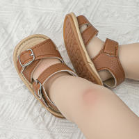 Zapatillas De Verano Para Bebés KIDSUN 2023 Antideslizantes Y Suaves Para Primeros Pasos Niño Y Niña Cuero Goma Talla Ajustable 0-24 Meses - details 14