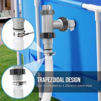 Adaptador de mangueras para piscina, conector tipo A/B para mangueras de 1,25 pulgadas y 1,5 pulgadas para bomba de filtro Intex, sistemas de agua salada - details 3