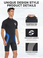 Conjunto Corto De Neopreno De 3 Mm Para Snorkel Profesional Masculino, Protección Cálida Y antimedusas Para Deportes Acuáticos - details 7