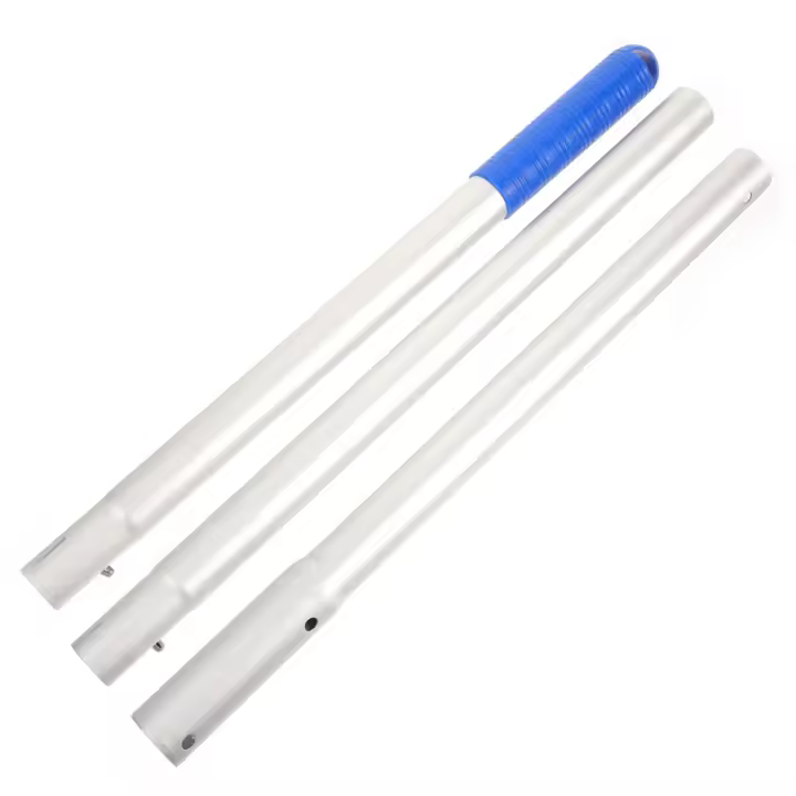 Caña de pescar para piscina, Skimmer de cepillo de Metal para piscina, Skimmer de piscina, limpiador de piscina, poste B - 1