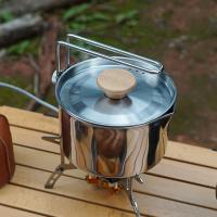 Olla de café portátil de 1L hervidor de agua multifuncional de acero inoxidable 304 olla de cocina multiherramienta suministros peligrosos normales - details 0