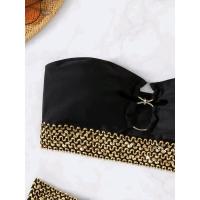 Nuevo traje de baño de dos piezas para mujer estilo Ins Sexy Bikini de playa hueco - details 2