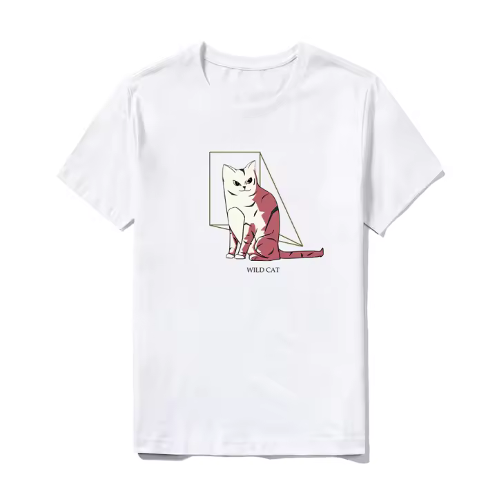 Camiseta casual Camiseta básica de manga corta de algodón de verano para hombre 
 Camisetas de hombre vintage estampadas con diseño estampado - 1