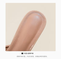 Zapatillas de Moda de Tacón Alto y Estrecho Pisa Fuerte con Estilo Diseño de Cabeza Cuadrada y Dedo Abreto Desgaste Elegante - details 4