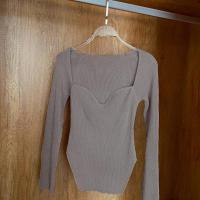 Suéter de Manga Larga con Cuello Cuadrado para Mujer Jersey de Punto para Primavera y Otoño - details 20