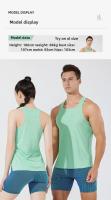 Camiseta de maratón para, camiseta deportiva, camiseta sin mangas para, ropa de gimnasio, camiseta de entrenamiento deportivo - details 12