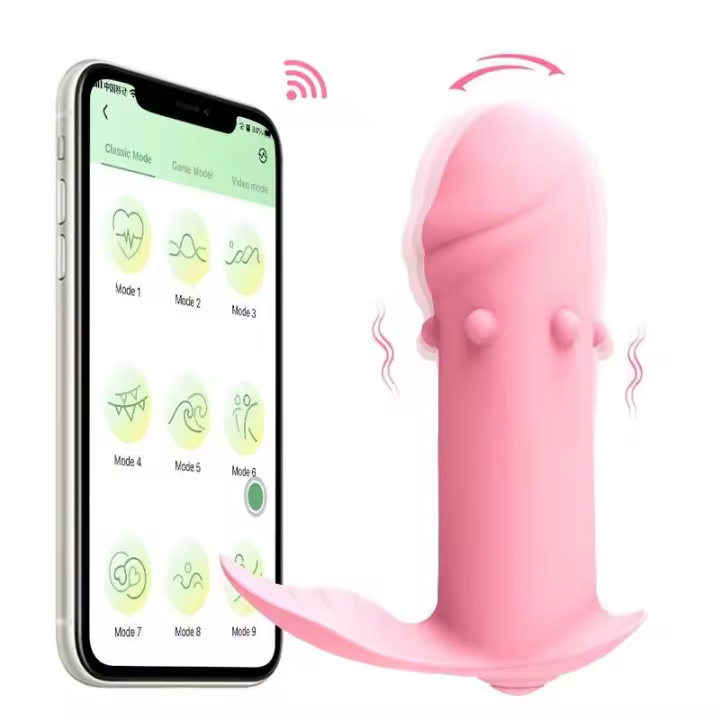 Vibradores consoladores portátiles para mujeres, Control por aplicación Bluetooth, estimulador del punto G del clítoris, masturbador para orgasmo vaginal, Juguetes sexuales para adultos 18 - 1