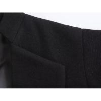 Elegante ss para mujer estilo francés con mangas onduladas color sólido - details 4