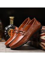 Zapatos de hombre de cuero suave Zapatos de punta de primavera-verano, zapatos de cuero británico casuales, zapatos grandes en tamaño - details 6