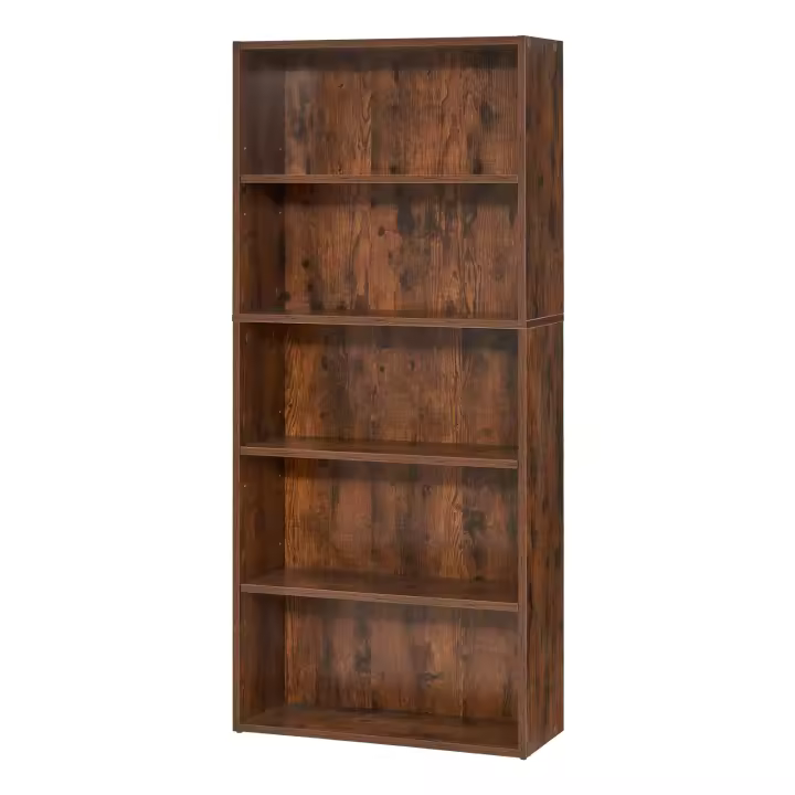 SucceBuy Estantería estrecha de 5 niveles, una estantería abierta de madera de 53 pulgadas. Características Altura - Estante ajustable - 1