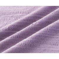 Vacaciones francesas con cuello en V, borde de volantes, vestido de manga corta con cintura y delgado, el vestido morado suave es versátil - details 10
