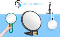 10x 20x 30x magnifying mirror, travel mirror, hand held mirror with handle