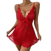 Lencería exótica para mujer, vestido de muñeca Ence, lencería erótica, sujetador abierto, pijama de malla transparente, ropa sexy - details 5